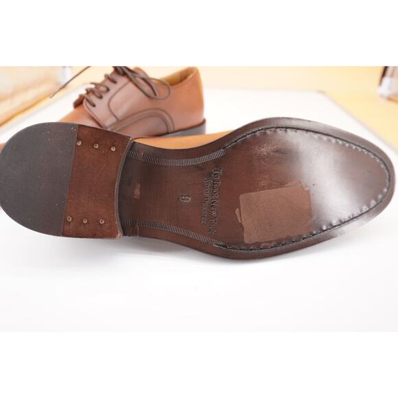 To Boot New York Bellaire Derby Oxford Dress Shoe Size 9 Burnished Brown $395 - Picture 7 of 10